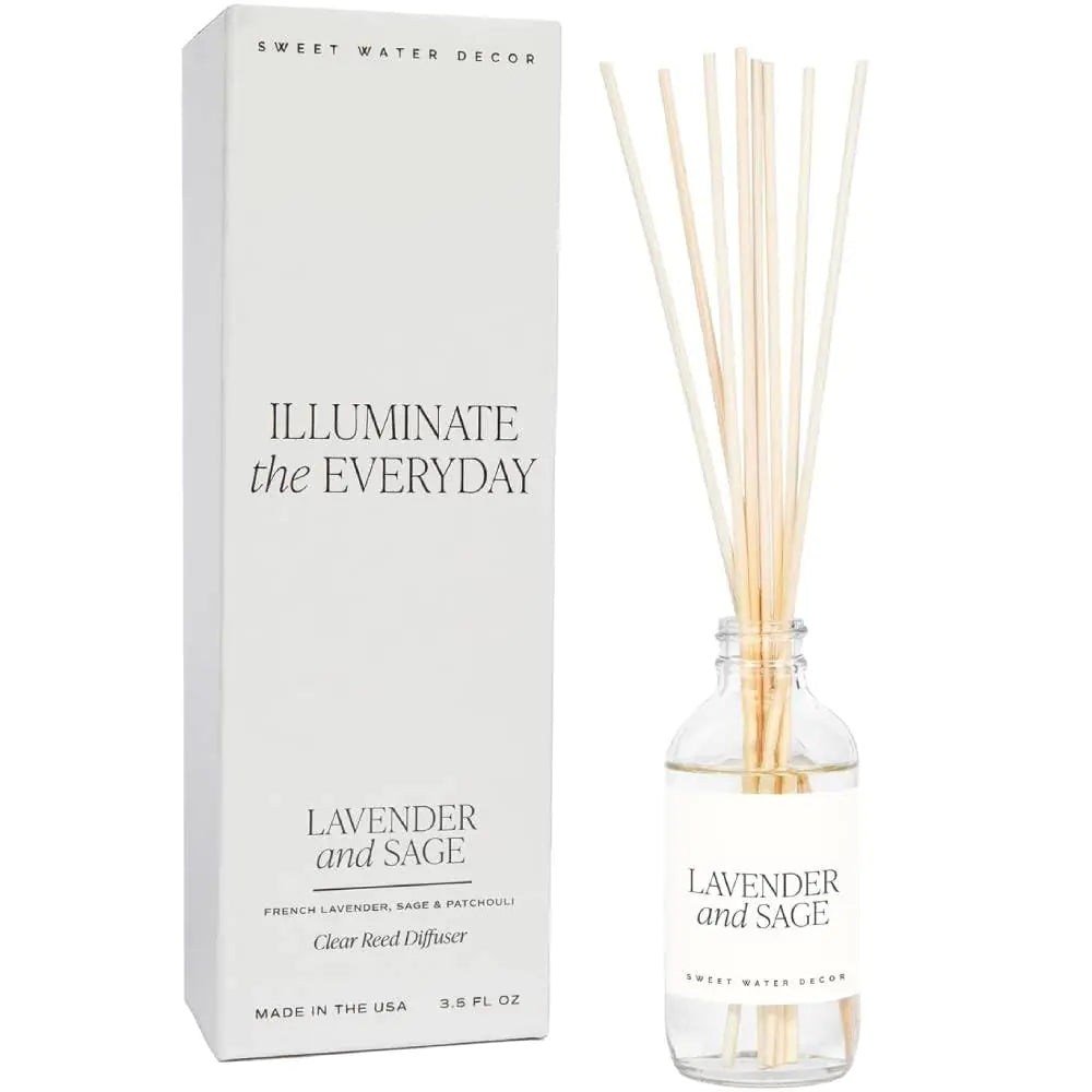 Reed Diffuser Set | Lavender & Sage Scent For Home and Office